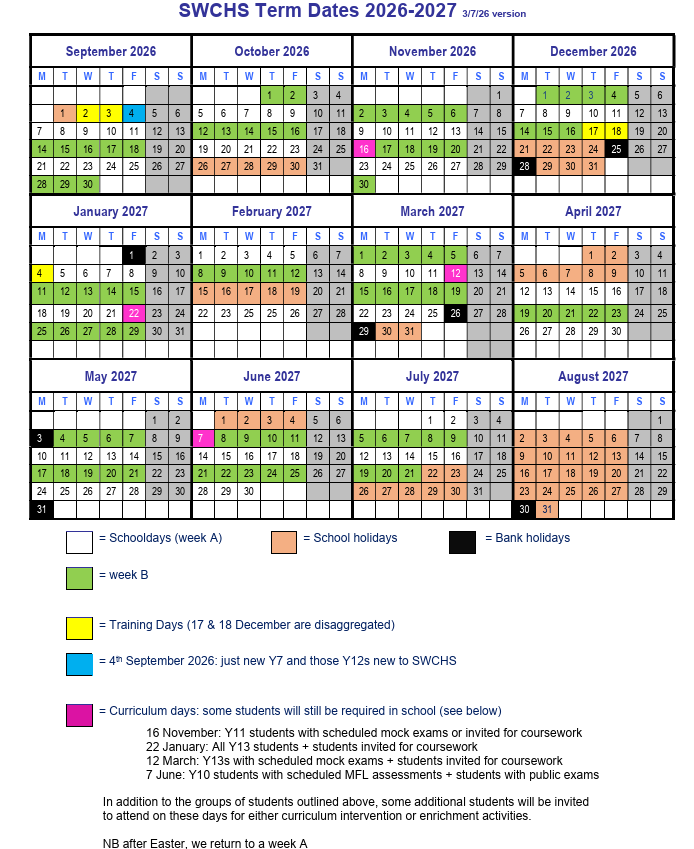 Term dates 202627